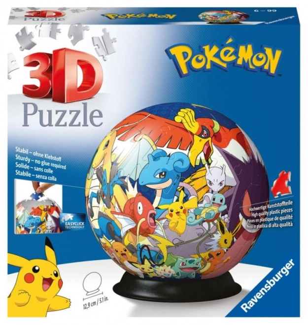 3D Puzzle-Ball Pokémon - 72 dílků