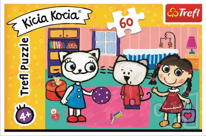 TREFL Puzzle Kicia Kocia: S přáteli 60 dílků