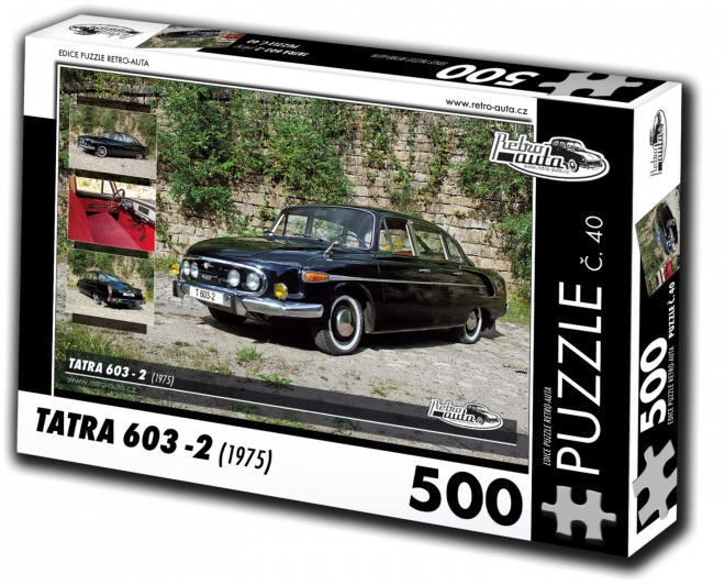 RETRO-AUTA Puzzle č. 40 Tatra 603-2 (1975) 500 dílků