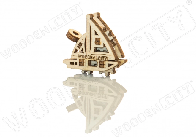 WOODEN CITY 3D puzzle mini sada Widgets: Lodě 28 dílků