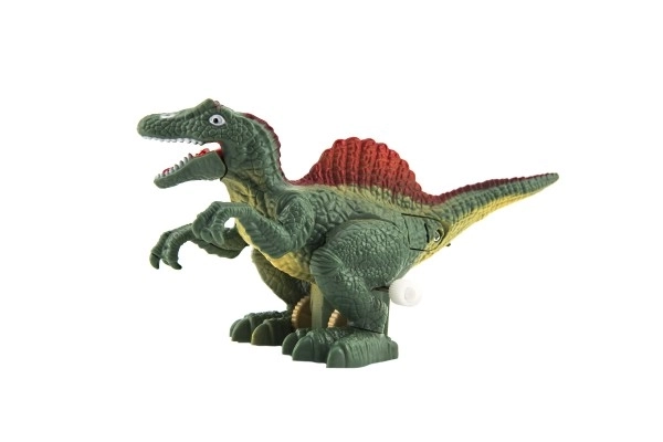 Dinosaurus natahovací jezdící plast 9x15cm na baterie se světlem mix druhů