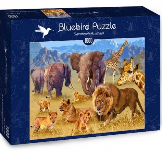 Puzzle Zvířata Savany 1500 dílků