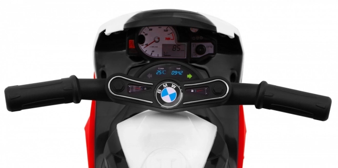 BMW S1000 RR Mini motorka na baterie pro děti Červená + 3 kola + zvuky + LED dioda