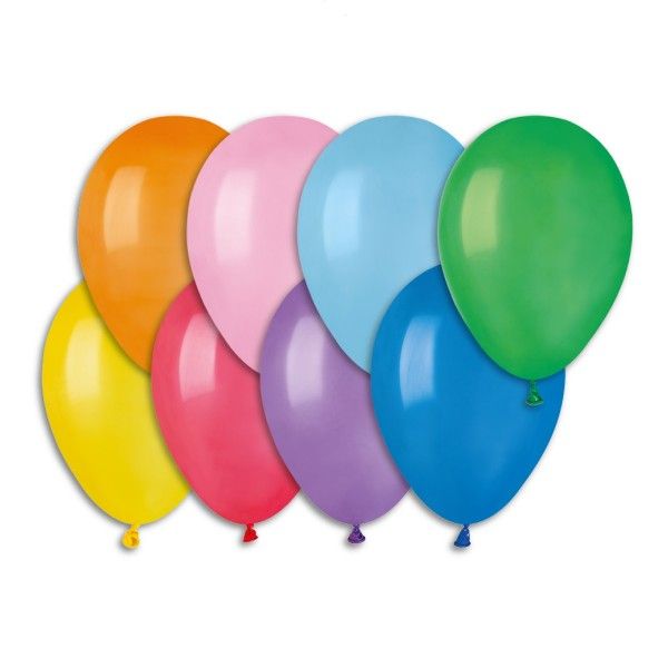 Nafukovací balónky barevný mix 21 cm - 100 kusů
