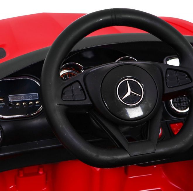 Mercedes Benz GT baterie pro děti Červená + dálkové ovládání + pomalý start + MP3 LED