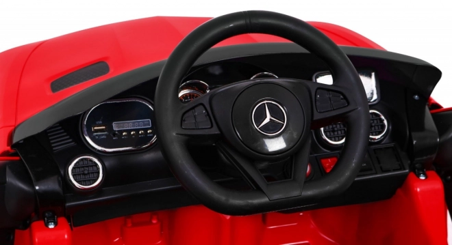 Mercedes Benz GT baterie pro děti Červená + dálkové ovládání + pomalý start + MP3 LED