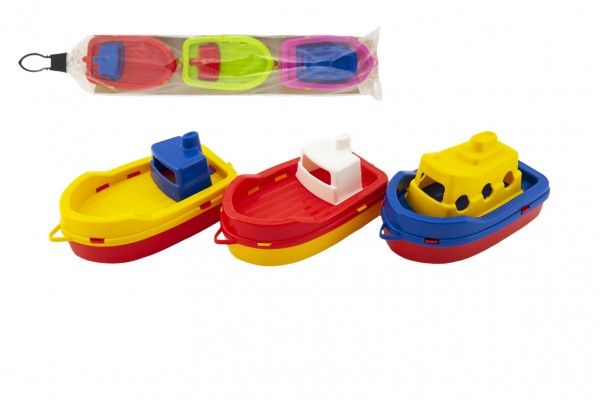 Plastové barevné čluny do vody - 3 kusy