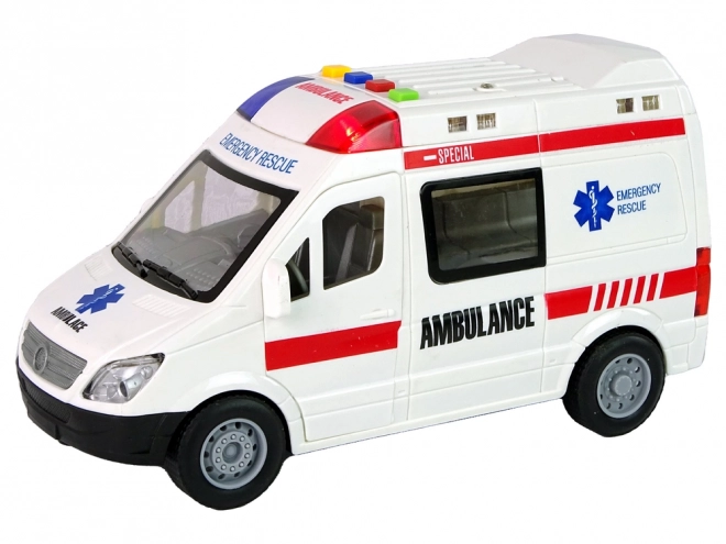 Ambulance Světla Zvuky Zvuky Třecí pohon