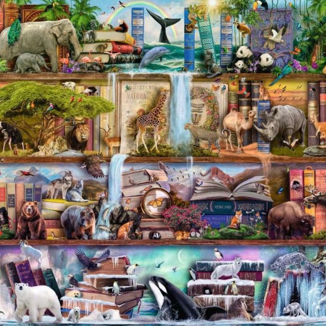 Puzzle 2000 prvků Svět zvířat