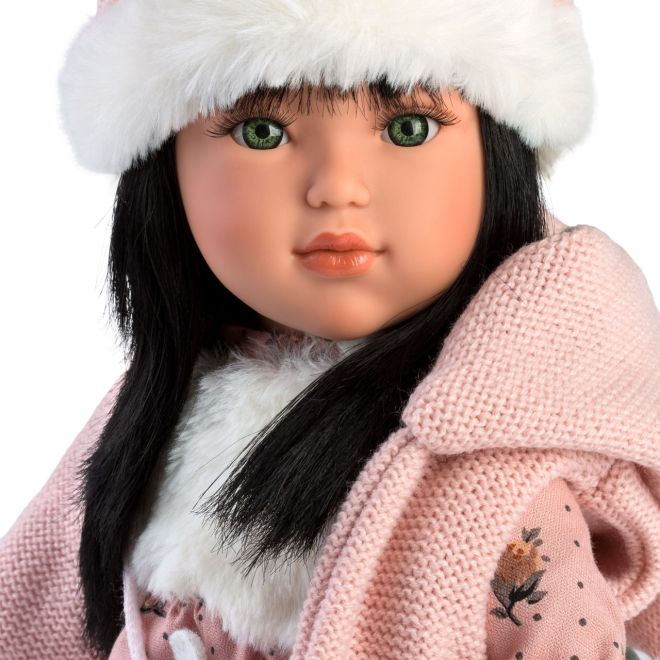 Llorens 54033 GRETA - realistická panenka s měkkým látkovým tělem  - 40 cm