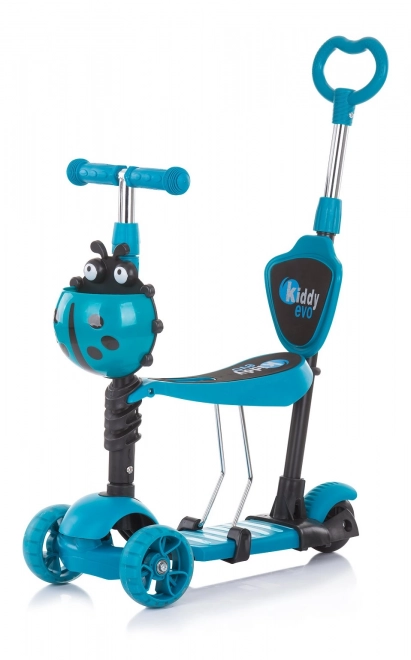 CHIPOLINO Koloběžka s vodící tyčí Kiddy Evo 3v1 – Ocean