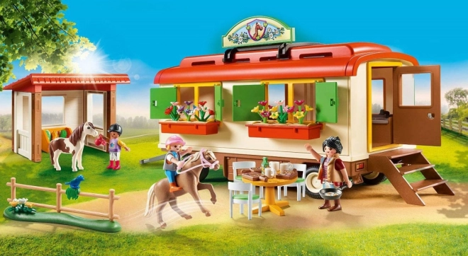 Venkovská figurková sada 70510 Kempování s poníky a přívěsem