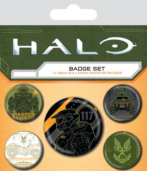 Set odznaků Halo