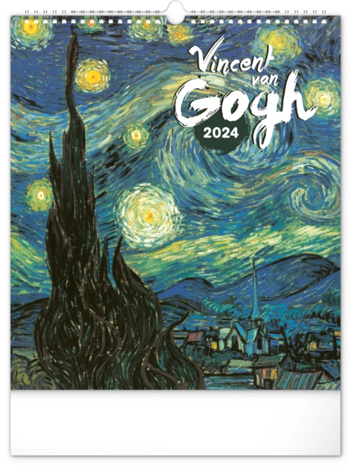 Nástěnný kalendář Vincent van Gogh 2024, 30 × 34 cm