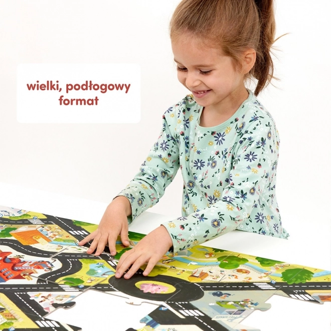 Velké puzzle - silnice pro vozidla