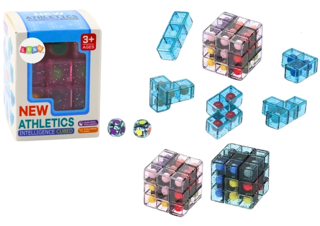 Logické puzzle Cube Game Pink