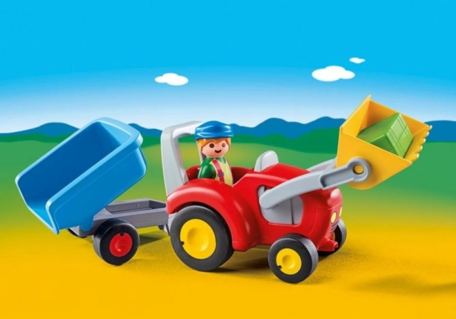 PLAYMOBIL® 1.2.3 6964 Traktor s přívěsem