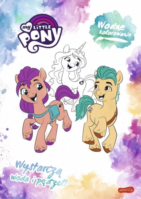 Kniha vodových omalovánek My Little Pony. Vodové barvy. Filmové vydání
