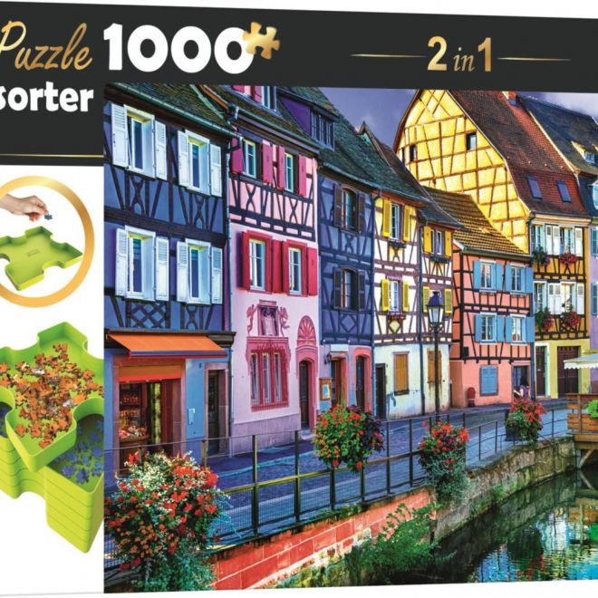 TREFL Puzzle s třídičem 2v1 Colmar, Francie 1000 dílků