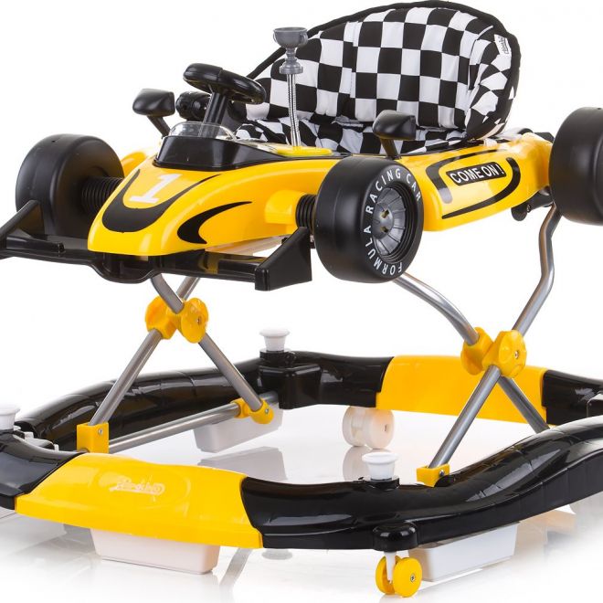 CHIPOLINO Chodítko interaktivní Car Racer 4v1 – Yellow