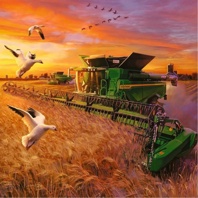 RAVENSBURGER Puzzle John Deere v akci 3x49 dílků