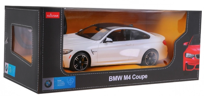 BMW M4 Coupe white RASTAR model 1:14 Auto na dálkové ovládání + 2,4 GHz dálkové ovládání