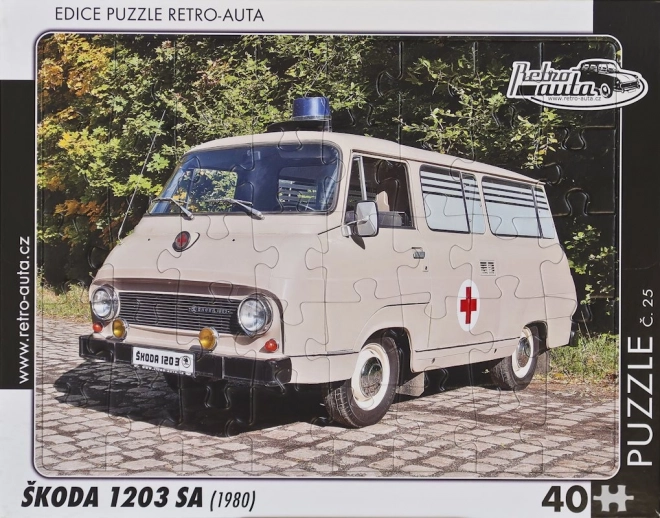 Retro auta puzzle Škoda 1203 SA