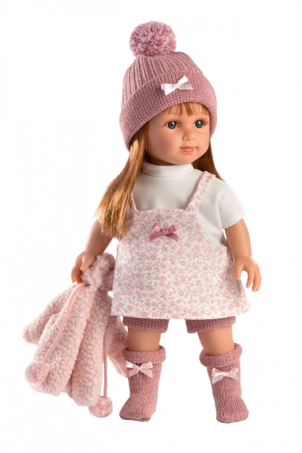 Llorens 53539 NICOLE - realistická panenka s měkkým látkovým tělem - 35 cm