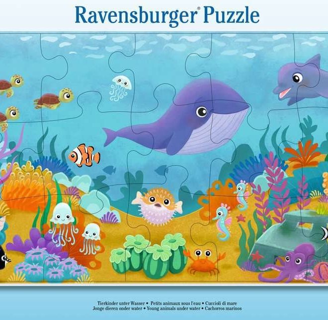 RAVENSBURGER Puzzle Zvířátka pod mořskou hladinou 15 dílků