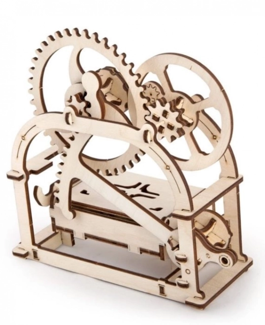 Ugears 3D puzzle - Mechanická krabička 61 dílků