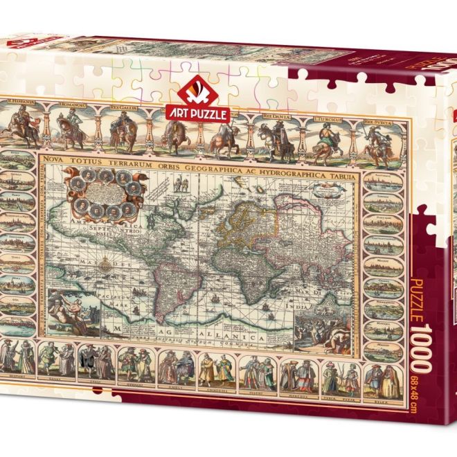 ART PUZZLE Puzzle Historická mapa světa 1000 dílků