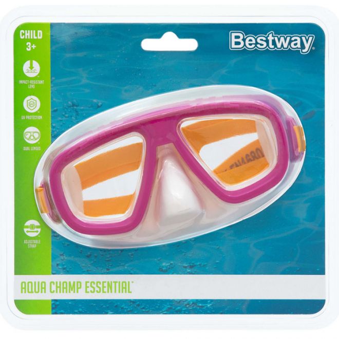 Plavecké brýle Bestway s maskou 22011 – růžová