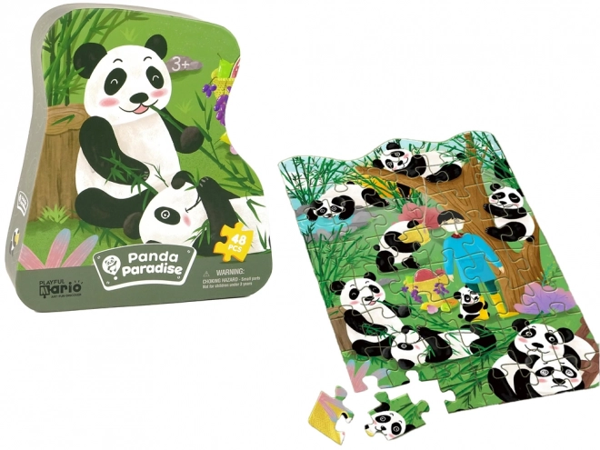 Puzzle Panda Bambusový les 48 dílků