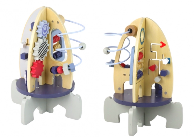 Dřevěné učební korálky Rocket Gearwheels