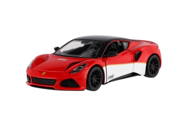 Auto Kinsmart Lotus Emira 1:38 kov/plast 12,5cm 3 barvy na zpětné natažení 12ks v boxu