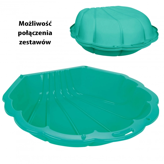 Pískoviště zavíratelná mušle zelená - 1ks
