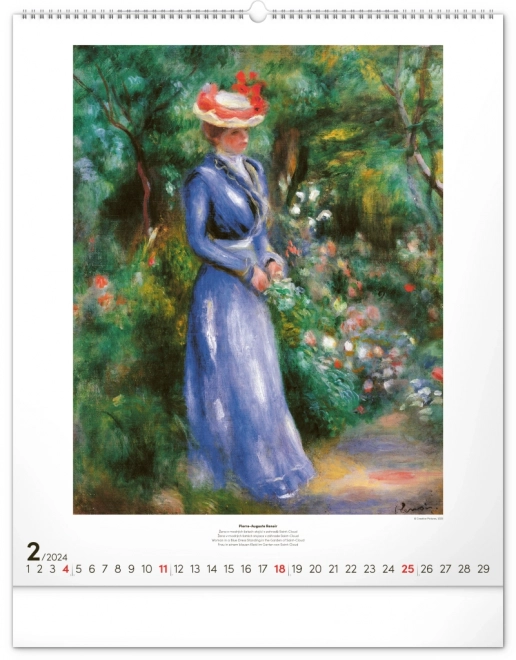 Nástěnný kalendář Impresionismus 2024, 48 × 56 cm