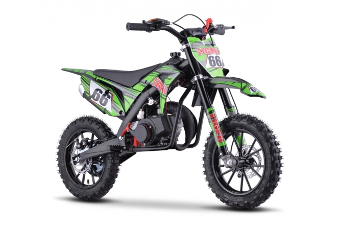 Benzinový motocykl Tiger 49cc zelený