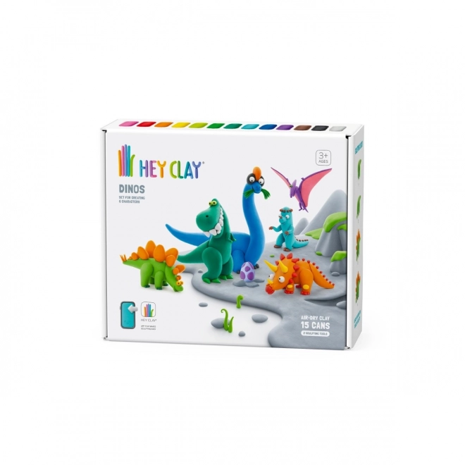 Plastová hmota Hey Clay set Dinosauři