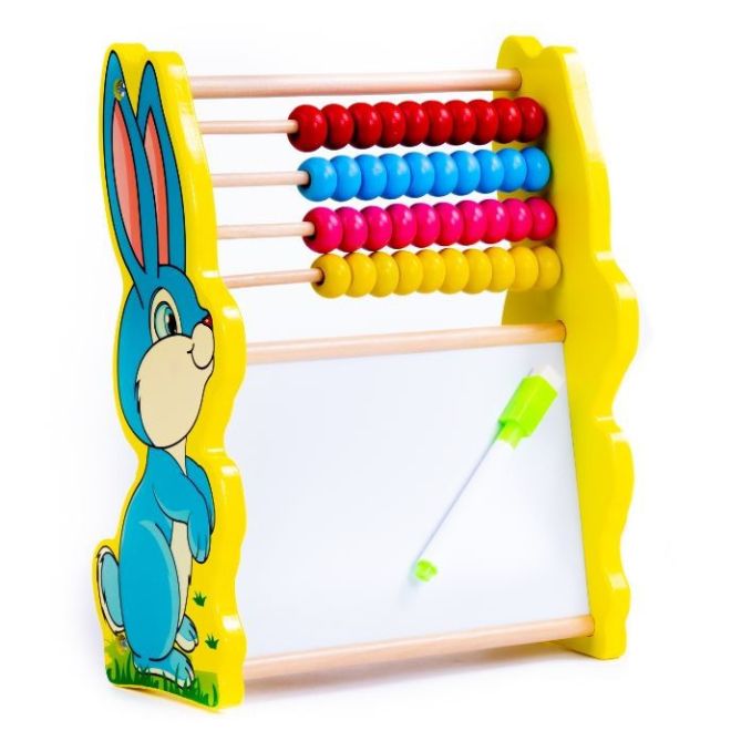 Vzdělávací dřevěné počítadlo Rabbit