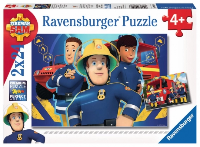 RAVENSBURGER Puzzle Požárník Sam 2x24 dílků