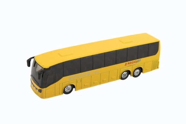 Autobus RegioJet kov/plast 18,5cm na zpětné natažení v krabičce