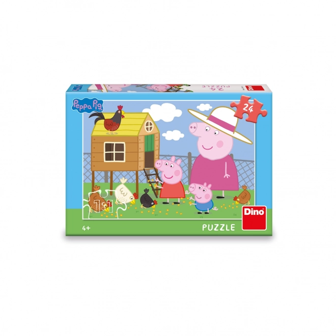 Puzzle Peppa Pig: Slepičky 24 dílků