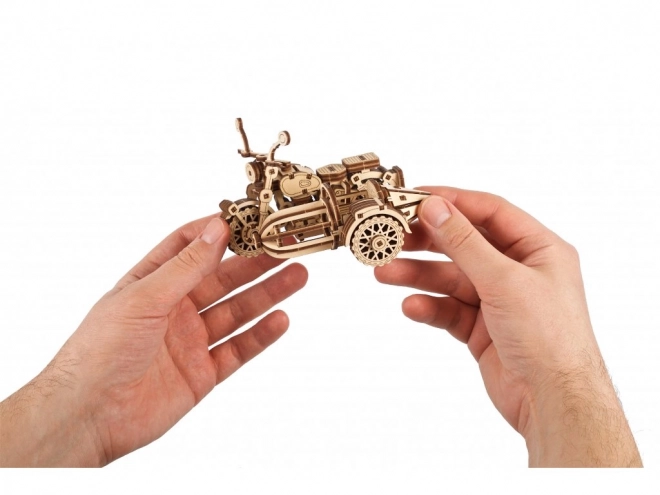 Ugears 3D dřevěné mechanické puzzle Harry Potter Hagridova létající motorka