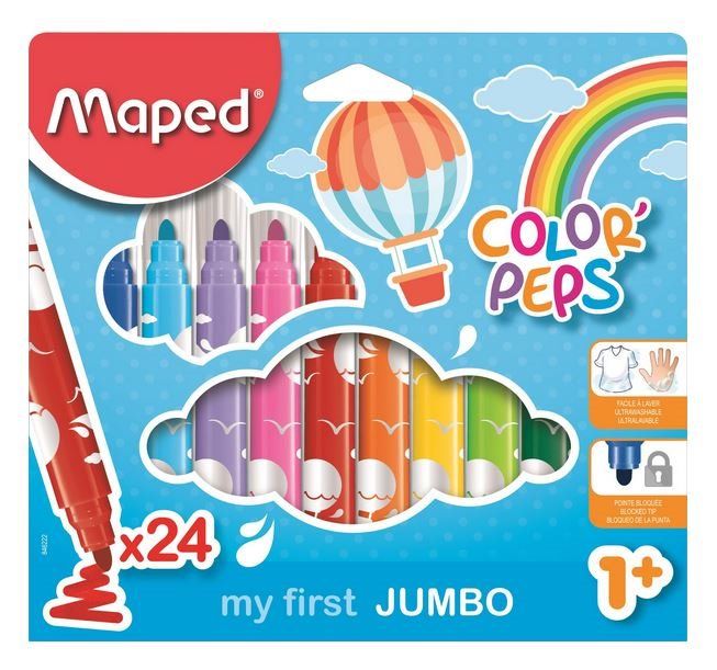 MAPED Fixy Color'Peps Early Age Jumbo 24ks