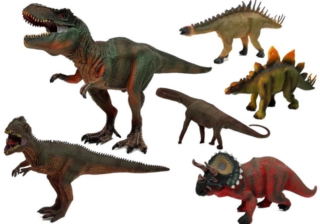 Sada velkých figurek dinosaurů Modely 6 kusů Tyranosaurus