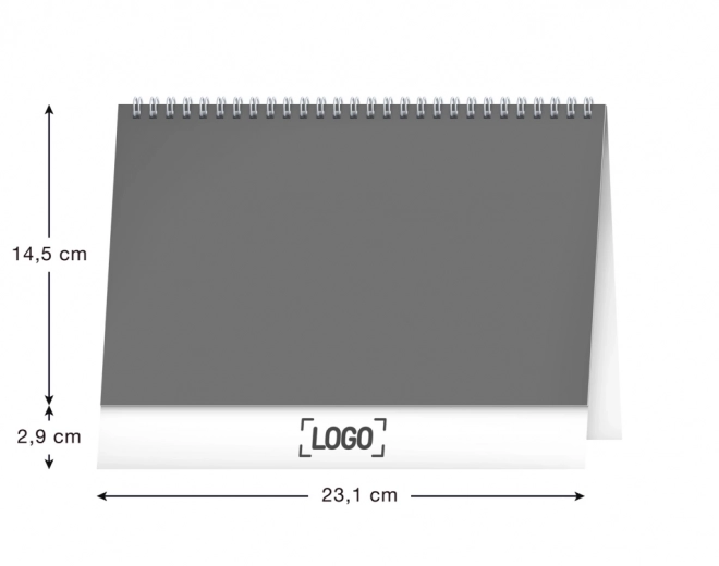 NOTIQUE Stolní kalendář Vaříme a pečeme zdravě 2025, 23,1 x 14,5 cm