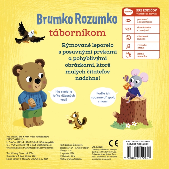 Brumko Rozumko Táborničí - Knížka s pohyblivými obrázky