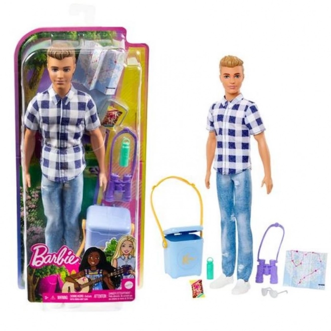 Panenka Barbie Kemping Ken s příslušenstvím