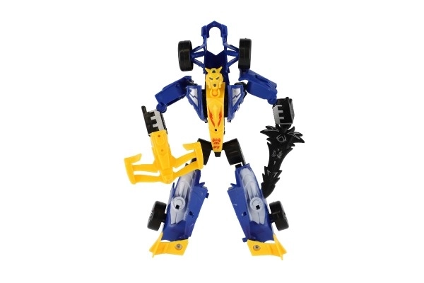 Transformer auto/robot závodní formule plast 19 cm na kartě